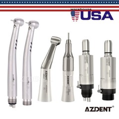 Kit de pieza de mano turbina fibra óptico dental LED de alta y baja velocidad