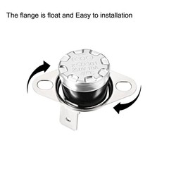 2pack KSD301 Thermostat 40°C/104°F 10A Normally Open N.O Temperature Switch