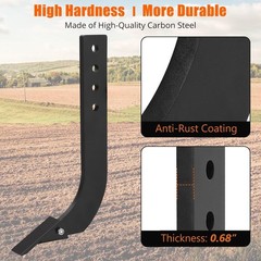 1/5/6/7pcs 16” Box Blade Shank Scarifier Shanks Teeth 4 Holes Box Scraper Shank