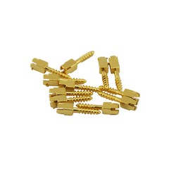 Dental Endo Pure Gold plated Conical Screw Posts Assorted Root Canal Dental