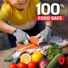 Kids Cut Resistant Gloves with 3 Reinforced Fingers – 100% Food Grade Kids Cooki