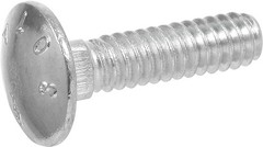 100 PCS 239979 Carriage Bolt 3/16×13/4 Inch Steel Zinc Plated Silver