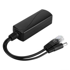2x 48V 12V DC PoE Power Over Ethernet Splitter Camera Barrel Plug Adapter Active