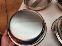 Lot 2 Stainless Steel Shabu Shabu Hot Pot W/Divider Dual Sided Hot cooking Pot