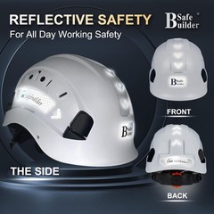 Construction Safety Helmet ABS Hard Hat Adjustable Ventilation System Hardhat…