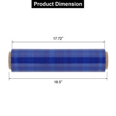 18″ x 1500′ 80 Gauge 4 Rolls Pallet Wrap Stretch Film Hand Shrink Wrap 3 Colors