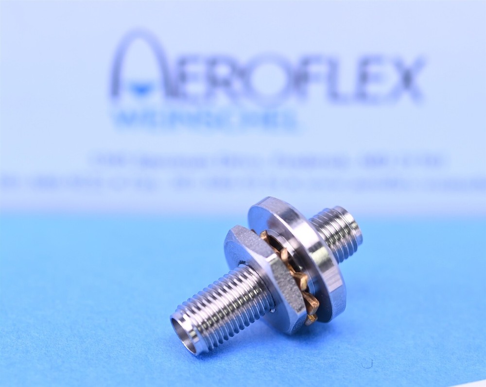 Aeroflex / Weinschel 32 GHz SMA RF Microwave Bulkhead Adapter NEW
