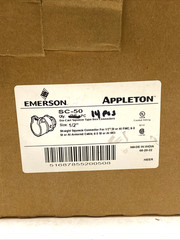 Emerson SC-50 NEER Straight Squeeze Connector 1/2″ Non-Insulated LOT OF 14