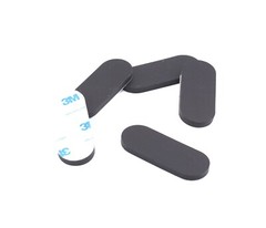 1″ x 2-1/2″ Peel & Stick Oval Silicone Feet for Benches, Fixtures & Equipment