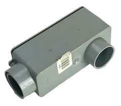 Carlon E986G Electrical PVC 1-1/4″ Type-LB Conduit Body w/ Gasket & Cover C15