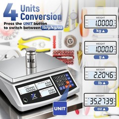 Electronic Gram Scale for Coins 30kg 0.1g