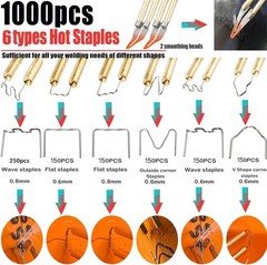 220W Plastic Welder Kit for Quick Car Bumper Repair – 1000 Hot Staples Included