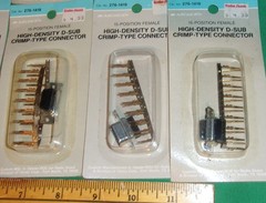 (11) Hi Density D-Sub Crimp Connecotor (15-Position Female) Realistic 276-1419
