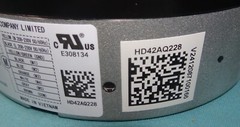 Broad Ocean BOM ZWK778A8A3034L Blower Motor 208 230V 1/3 HP 1050RPM = K00170128