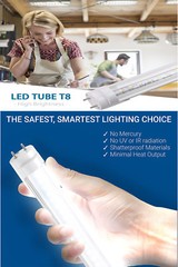 10 PACK LED G13 4FT 4 Foot T8 Tube Light Bulbs 18W 6500K Clear LENS Fluorescent
