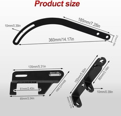 Alternator Bracket Kit Compatible with Small Block Chevy SWP SBC 283 305 327 350