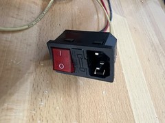 Assembled Power Socket with Fuse and wires Switch 3 Pin IEC320 C14 USA Plug
