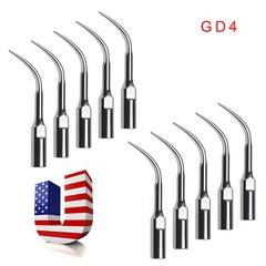 10pcs Dental Scaling Tips GD4 fit for SATELEC DTE Ultrasonic Scaler USA STOCK!