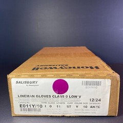 Salisbury Honeywell Lineman Gloves CLASS 0 LOW V Size 10 E011Y/10 NEW FEB 2025