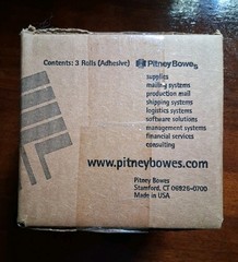 Pitney Bowes 627-8 Postage Meter Tape, DM Series, adhesive labels, 3 Rolls, New