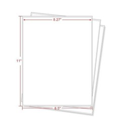 100 Full Sheet Shipping Labels 8.5×11 Self Adhesive Blank Paper for Laser/Inkjet