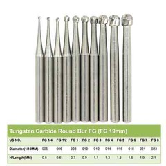 Prima Wave Dental Carbide Burs High Speed FG 19mm / Surgical FGOS FG SL 557 25mm
