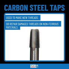Drill America 3/4″-14 NPT Pipe Tap , Carbon Steel, DWTPT Series