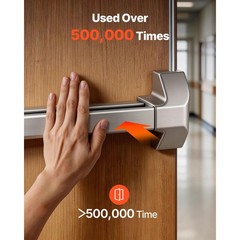 Uimoso Push Bar Panic Exit Device for Doors, 28″ Vertical Top Rod