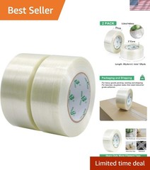 Reliable Waterproof Filament Strapping Tape, 2 Inch x 60 Yards – 5.5 Mil Thick
