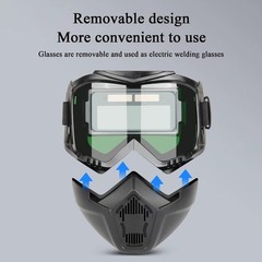 Auto Darkening Welding Glasses Adjustable Band Detachable Welder Mask Impact
