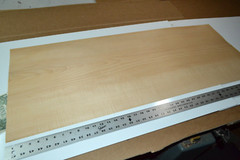 Maple Raw Wood Veneer Sheet 16.5 x 42 inches 1/42nd TONED 45941-37