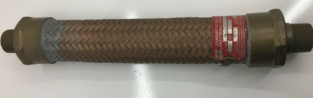 ECLK28 CROUSE HINDS 3/4” X 8” NO 3/4-INCH AND 8-INCHES FLEXIBLE LENGTH BRASS COU
