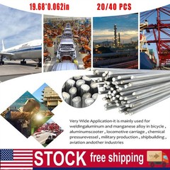 Aluminum Welding Rod Low Temp Flux-Cored Repair Alloy Fix Easy Brazing 20/40PCS