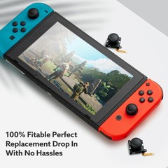 BRONAL TMR Hall Effect Joystick Compatible with Joycon [No Black NS40 Single