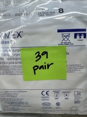 Gammex Non-Latex PI Surgical Gloves Sterile *39 PAIR* Size: 8 *Exp: 10/27*
