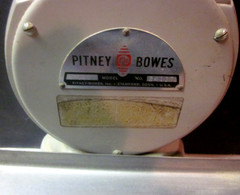 Antique Pitney Bowes Mailroom Postal Weight Scale Model S-103 Working Condition!