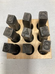 Young Bros. Stamp Works 3/8″ Steel Stamp Set 9 Figures Numbers 08091
