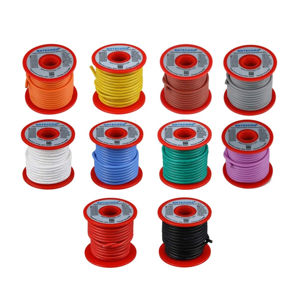 Flexible 14 AWG Stranded Copper Wire – 10 Colors
