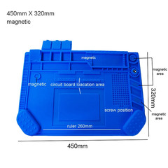 Silicone Soldering Mat Pad Desk Platform for Welding Station Iron Phone PC Repai
