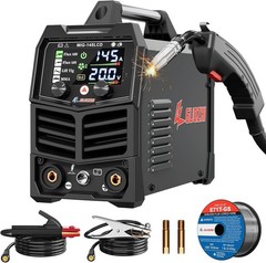 User-Friendly 145A MIG Welder – Lightweight & Safe with Advanced Protection
