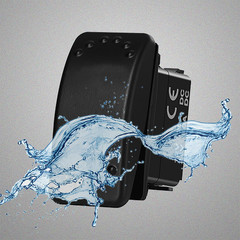 Boat Rocker Switch 12V 20A 3 Pin SPDT ON Off ON Toggle Switch 12 V/24V 3 Positio