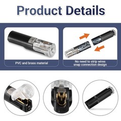 100Pcs 1/2/3 Pin Electrical Wire Connectors Kit Quick Splice Wire Connectors