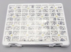 320pc Dental Plain Molar Bands Buccal Tubes Orthodontic 1st Roth MBT 022 #34-41+