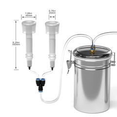 2L Goat Milking Machine, Mefape Cow Milking Machine Portable, No Pulsation Vacuu