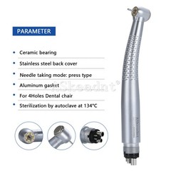 Dental LED E-generator Shadowless Ring Ceramic Handpiece 5 Water Spary 4Holes