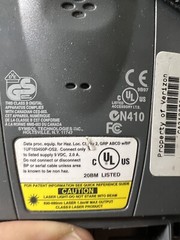 Former VERIZON VTS Symbol SPT1800-TRG80400 Palm Powered Barcode Scanner 2004 Wor