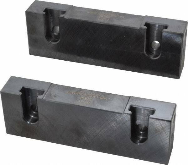 1 Pair Snap Jaws 6MSJ-200 Soft Steel Vise Jaws for 6″ Vise, Flat/No Step