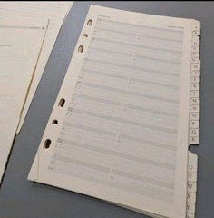 Vintage Authentic Louis Vuitton GM Agenda Planner Insert Lot 90s-2000s INCOMPLET