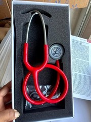 High Quality Dual Head Cardiology Medical Monitoring Stethoscope for Nurse – Red