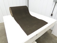 24″W x 40′ Rough Grip Top Rubber Conveyor Belt 2-Ply Black 1/4″Thick 40′ Length